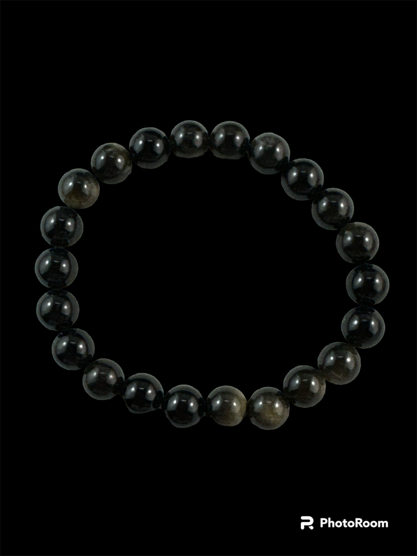 8mm round Goldsheen Obsidian bracelet
