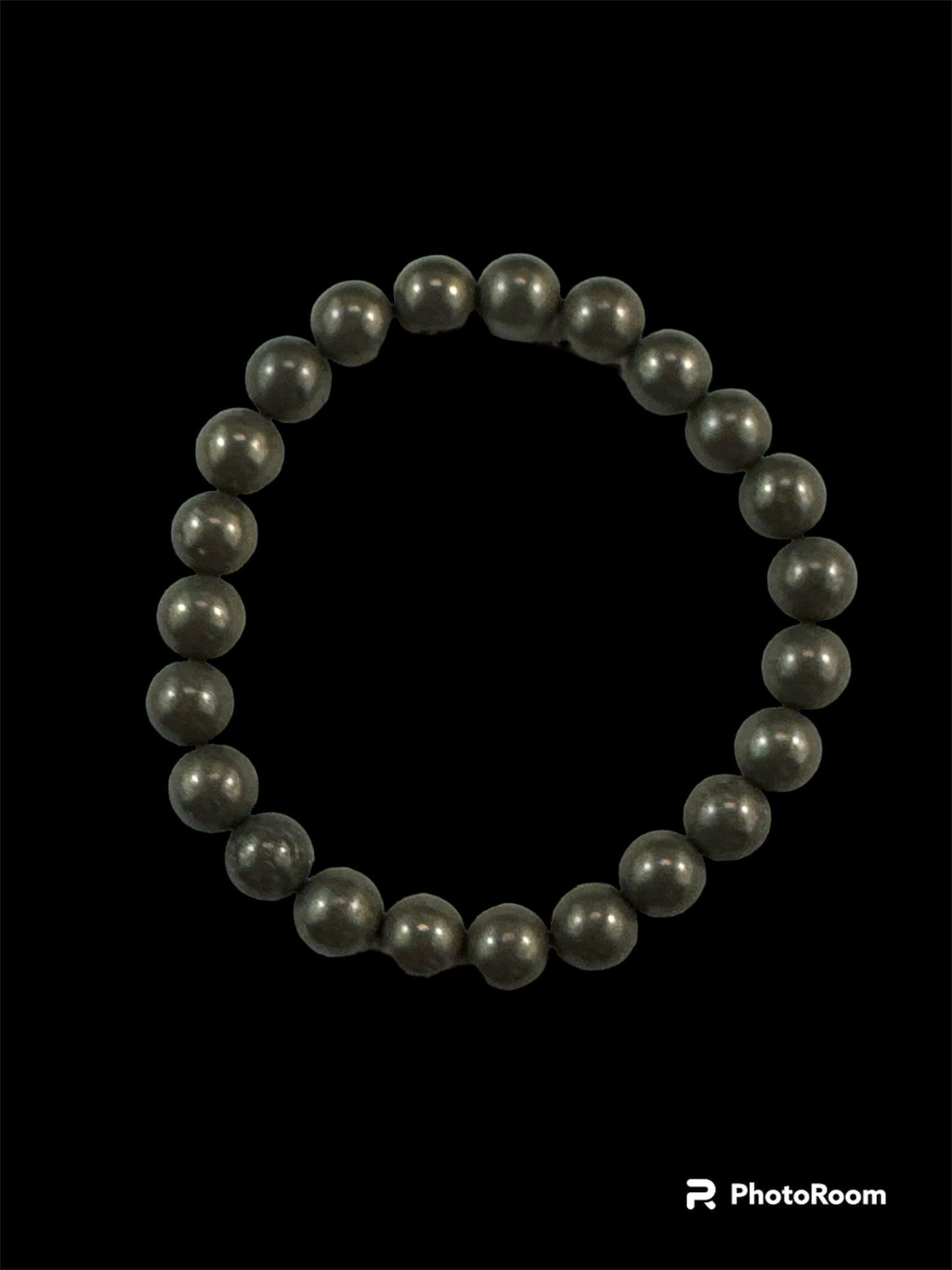 8mm round Pyrite bracelet