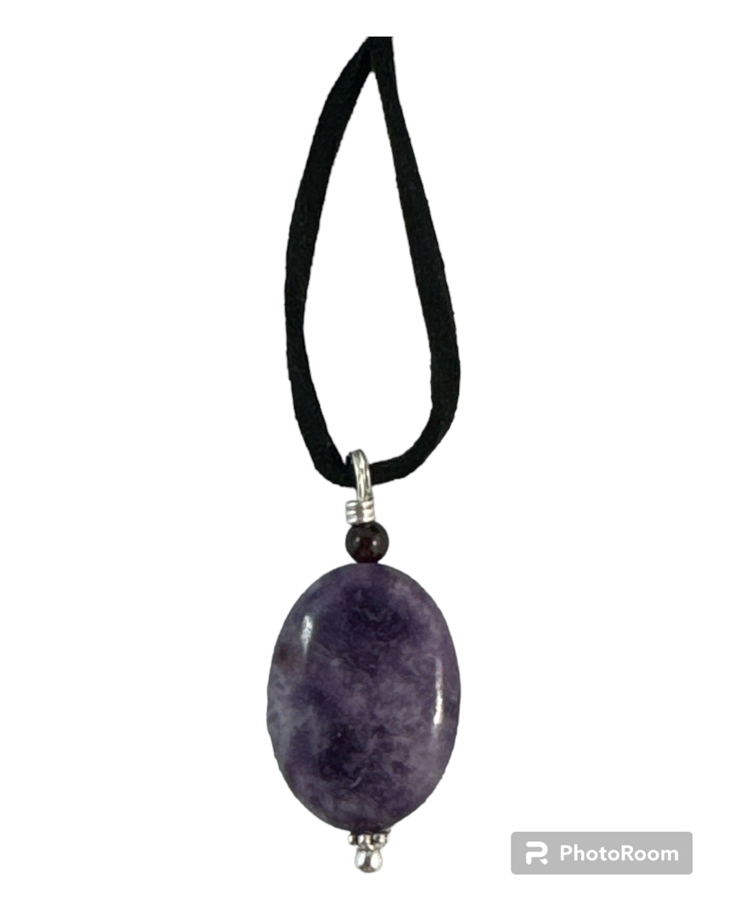 Lepidolite pendant (Oval)