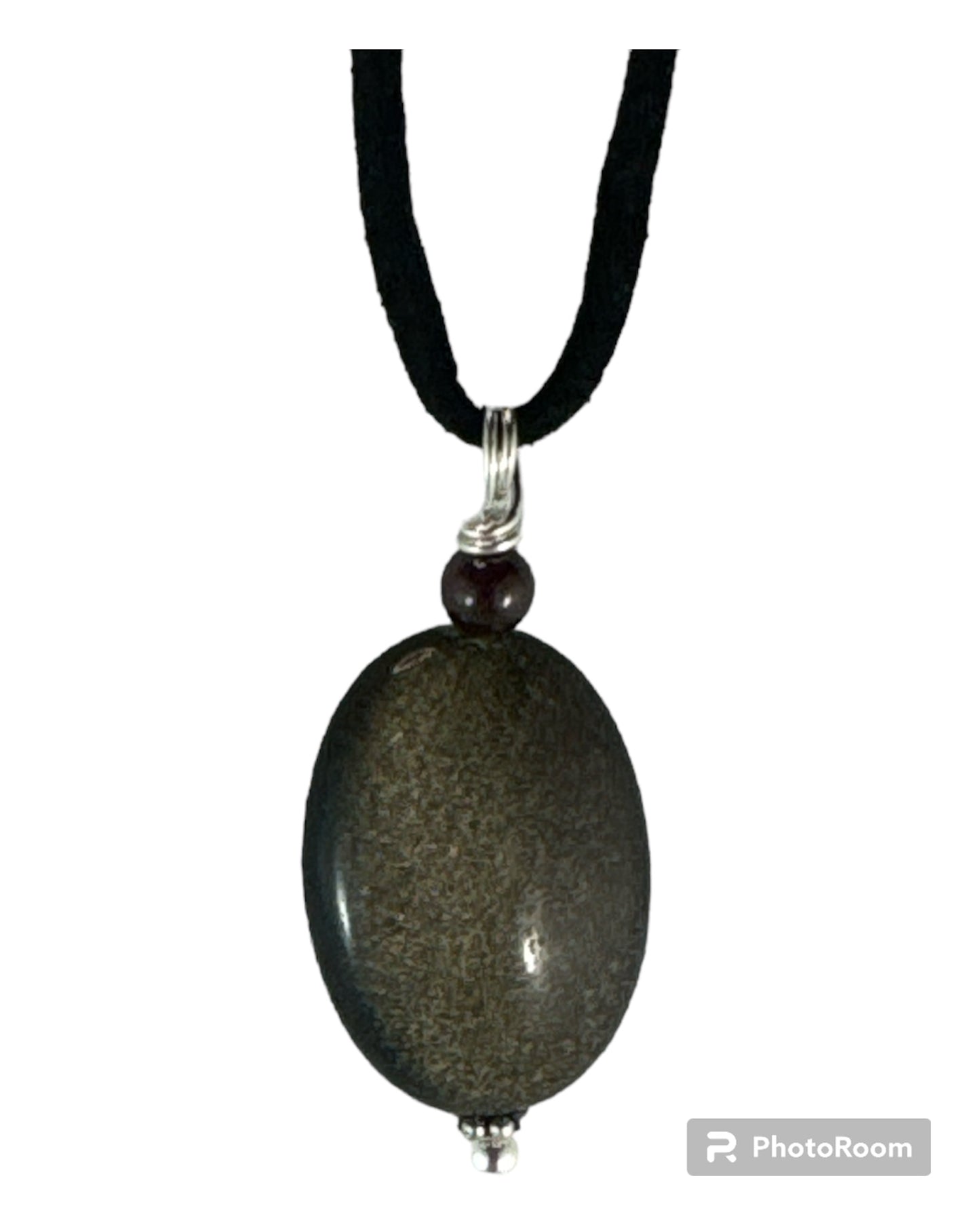 Goldsheen Obsidian pendant (Oval)