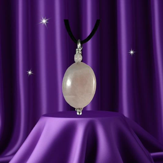 Rose Quartz pendant (Oval)