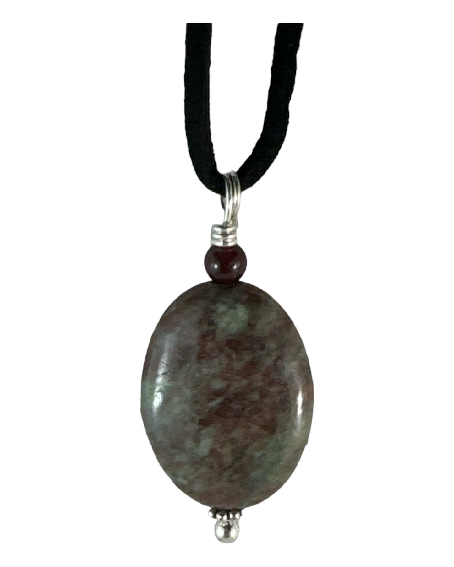 Ruby in Fuchsite pendant (Oval)