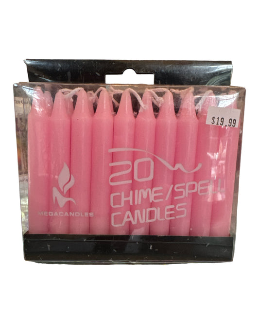 Pink Mini Ritual Candles  (Pack of 20)