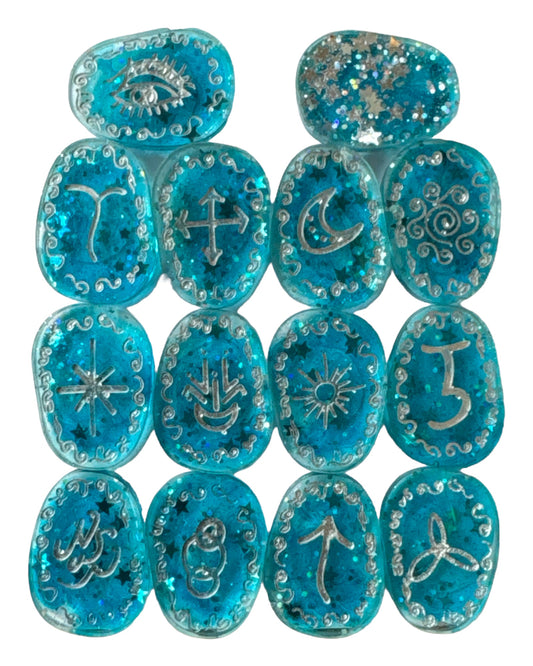 Witch Runes (mermaid Blue)